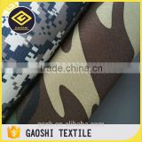 China Manufacturer 600D Polyester Camoflage Printed Qxford Pencil Bag Fabric With PVC Backing
