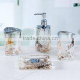 4pcs Best Sell Oil Floating Acrylic Bathroom Accessories Set thumbnail-1