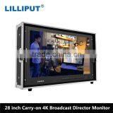 28 Inch 3840x2160 Resolution Full HD LCD 3G SDI 4K Monitor For FS7 Camera