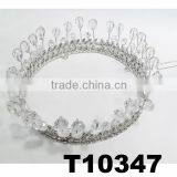 Adult Candy Full Round Circle Crystal Pageant Crowns Wholesale thumbnail-2