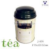 2016 Dongguan Factory Round Shape Tea Tin Box
