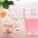 200ml borilsilicate handblown double wall glass cup