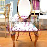 commercial hotel furniture golden banquet chairs with stainless steel legs