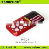 Hot New Product for 2015 D-203 FM Radio Speaker, Mini Speaker