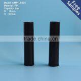 Black 5ml Plastic Cylinder Lip Balm Container