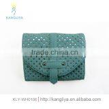 Ladies Small Fashion Purse With Craftwork Punching Star Outside Little Elegance Wallets Fancy Moeny Bag thumbnail-1