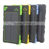 8000mAh Solar Charger External Backup Power Pack Waterproof Dustproof Solar Power Bank for Smartphones Ipad Tablet Pc thumbnail-5