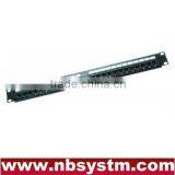 24 Port UTP Cat5e/Cat6 Patch Panel 19" 1U,110 or Dual IDC