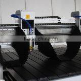 Low Price 2 Heads Wood CNC Router Machine With 2 Rotary Axis thumbnail-4