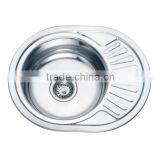 Oval Kitchensink/SS 304 Stainless Steel Sink/ Kitchenware Laundry Sink thumbnail-1