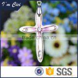 Hot Selling Jesus Cross Ceramic Pendant Necklace thumbnail-1