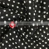 Polyester Chiffon Dot Screen Print Fabric for Dress