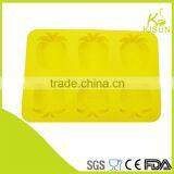 Silicone 6pc Pineapple Shape Cake Mould thumbnail-1