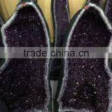 Rare Natural Twins Amethyst Quartz Crystal Geode for Sale