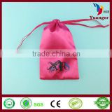 China Supplier Alibaba Mini Drawstring Logo Printed Favor Fabric Satin Bag