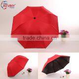 Sun Umbrella Black Coated With UV Protect 3 Folding Umbrella Made by Chinese Umbrella Manufacturer thumbnail-2
