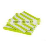 Lime Green Rugby Stripe Napkins Pkt 20