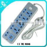 Convenience Outlet Universal,desktop USB Power Strip,electrical Socket With Usb