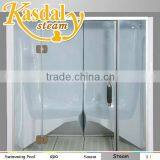 Custom Size Luxury Mini Multi-Function 8mm Tempered Glass Steam Sauna Bath Room thumbnail-1
