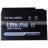6-DZM-27(B)12V30A@5HR CHILWEE VRLA Battery for Electric Bicycle thumbnail-4
