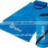 Blue Foldable Beach Towel With Pillow