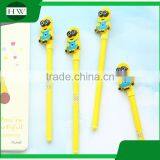 Promotional Wholesale Cheap Funny School Office Stationery Mini Cartoon Plastic Minions Roller Ball Point Pen thumbnail-2