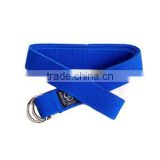 blue cotton yoga belts