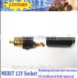 Black Color Car Merit 12V Rated Voltage 0-35V DC Max Current 16A Power Plug Power Socket thumbnail-2