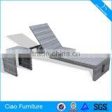 Classic Rattan Adjustable Garden Sun Lounger thumbnail-1