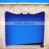 Cheap Modern White Marble Fireplace Mantel thumbnail-6