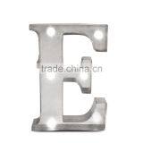 High Quality Metal LED Letter E Light With Battery Operated Wholesale thumbnail-2