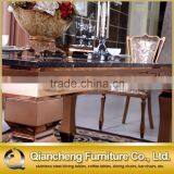 New Design Stainless Steel Restaurant Marble Top Dining Tables thumbnail-3
