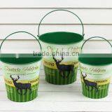 2016 Hot Selling Sets 3 Christmas Deer Metal Buckets thumbnail-1