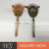 Personalized and Engraving Logo Acceptable Bronze Copper Rose Gold Plating Stainless Steel Bar Strainer thumbnail-1