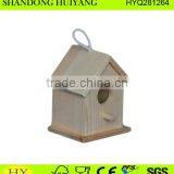 Cheap FSC Natural Unfinished Wood Bird House thumbnail-1