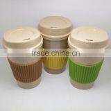 Eco Bamboo Fiber Coffee Cup With Lid