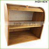 For double bread/ bamboo bread storage box Homex-BSCI