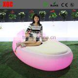 Modern Led Lighting Leather Bed/Luxury Bedroom Set LED Light Round Shape Bed thumbnail-4