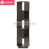 Creative Design Free Rotating Kids Bookshelf Different Tier Book Display Living Room Wood Bookcase