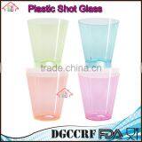 NBRSC Hard Plastic Shot Glasses Cup, 2oz. Shooter Tumblers Party Cups in Neon Colors thumbnail-2