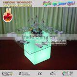 Square Led Lighted Plastic Restaurant Table / Banquet Hall Tables thumbnail-3
