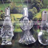 Acrylic Crystal LED 7colors Flashing Angel Snowman Santa Xmas Tree Hanging Ornaments thumbnail-4