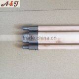 Wood Color Broom Stick With Metal Screw thumbnail-3
