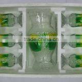 JK026 7pcs Glass Drinking Set With Spray Deco thumbnail-1