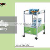 Rolling Office File Documents Holder With KD Drawer Organizer Trolley Cart thumbnail-6