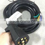 S10341 10' Trailer Truck Light Plug Wire Harness 7 Way RV Cord Connector Plug Camper thumbnail-6