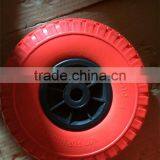 3.00-4 Flat Free PU Foam Rubber Wheel thumbnail-3