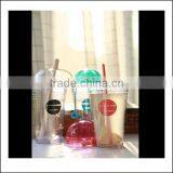 12oz High Quality With Handle in PP Plastic Coffee Mug Cup Take Away With Lid and Straw,custom Coffee Cup Plastic Coffee Mug Cup thumbnail-3