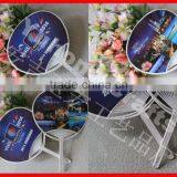 ECO-friendly pp Paper Fan With Long Handle thumbnail-1