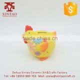 Kids Cartoon Yellow Cock Money Safe Boxes,ceramic Funny Money Saving Box